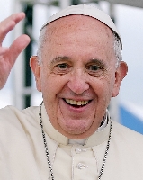 Pope Francis wave